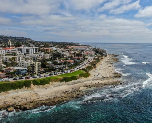 Beautiful shot of La Jolla during a sunny day