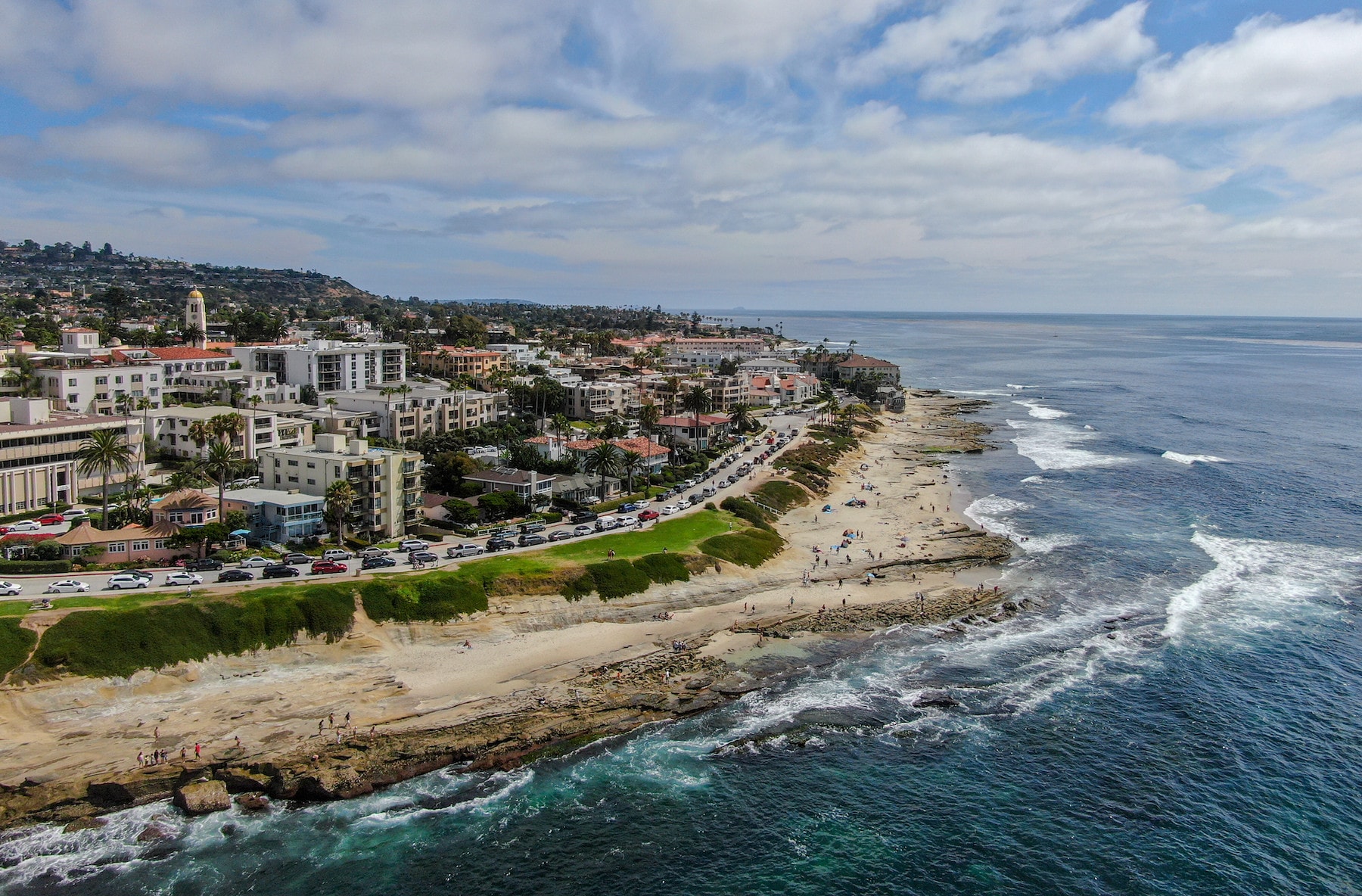 Beautiful shot of La Jolla during a sunny day